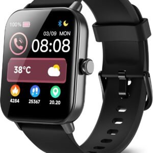 Smart Watches for Men Women, Alexa Built-in, 1.8" Smartwatch with Heart Rate/SpO2/Sleep/Stress, IP68 Waterproof Fitness Tracker with Bluetooth Call...